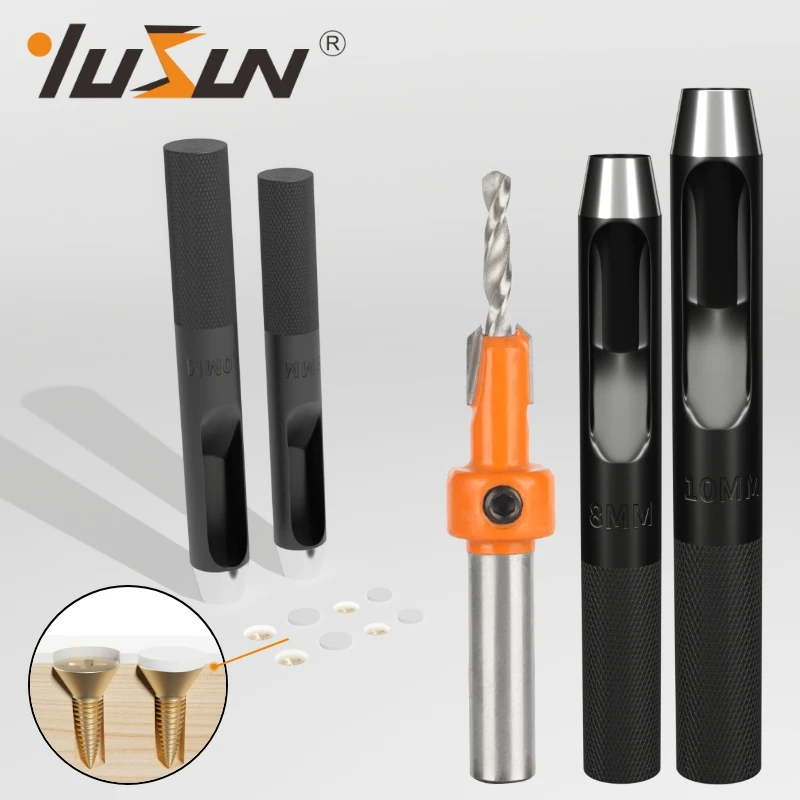 YUSUN 2PCS 8MM Shank Countersink with Punch Router Bit Woodworking Milling Cutter For Wood Face Mill
YUSUN 2PCS 8MM Shank Countersink with Punch Router Bit Woodworking Milling Cutter For Wood Face Mill