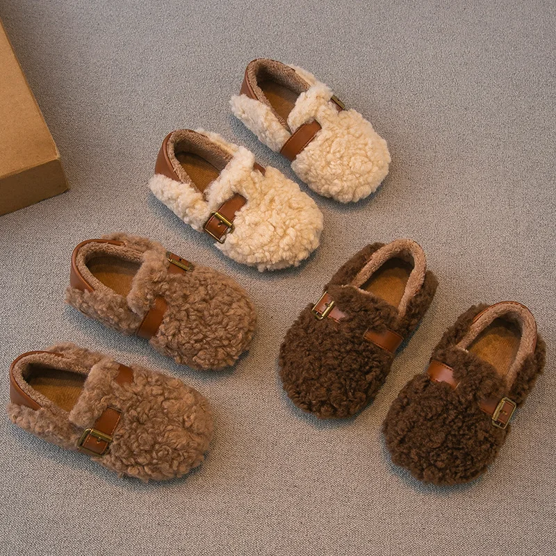 Kids Winter Wool Curly Fur Slip-On Warm Cotton Shoes Korean Style Girls Plush Soft Sole Toddler Moccasins Booties
Kids Winter Wool Curly Fur Slip-On Warm Cotton Shoes Korean Style Girls Plush Soft Sole Toddler Moccasins Booties