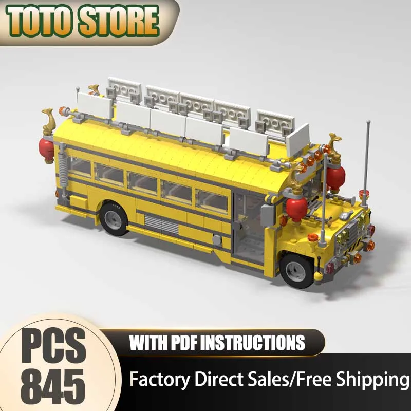 Famous Movie Model Building Blocks Modular School Bus Moc Model Technology Brick DIY Assembly Construction Holiday Toy Gifts
Famous Movie Model Building Blocks Modular School Bus Moc Model Technology Brick DIY Assembly Construction Holiday Toy Gifts