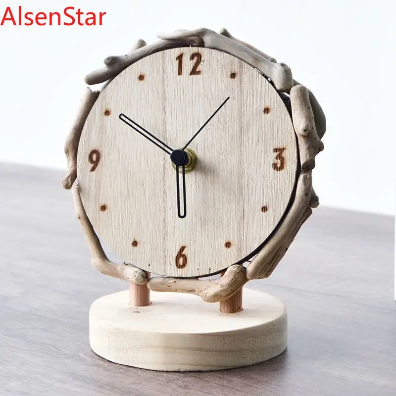 Log Desk Clock Living Room Simple Desktop Ornament Clocks Creative Silent Table Clock Watch Home Decoration
Log Desk Clock Living Room Simple Desktop Ornament Clocks Creative Silent Table Clock Watch Home Decoration