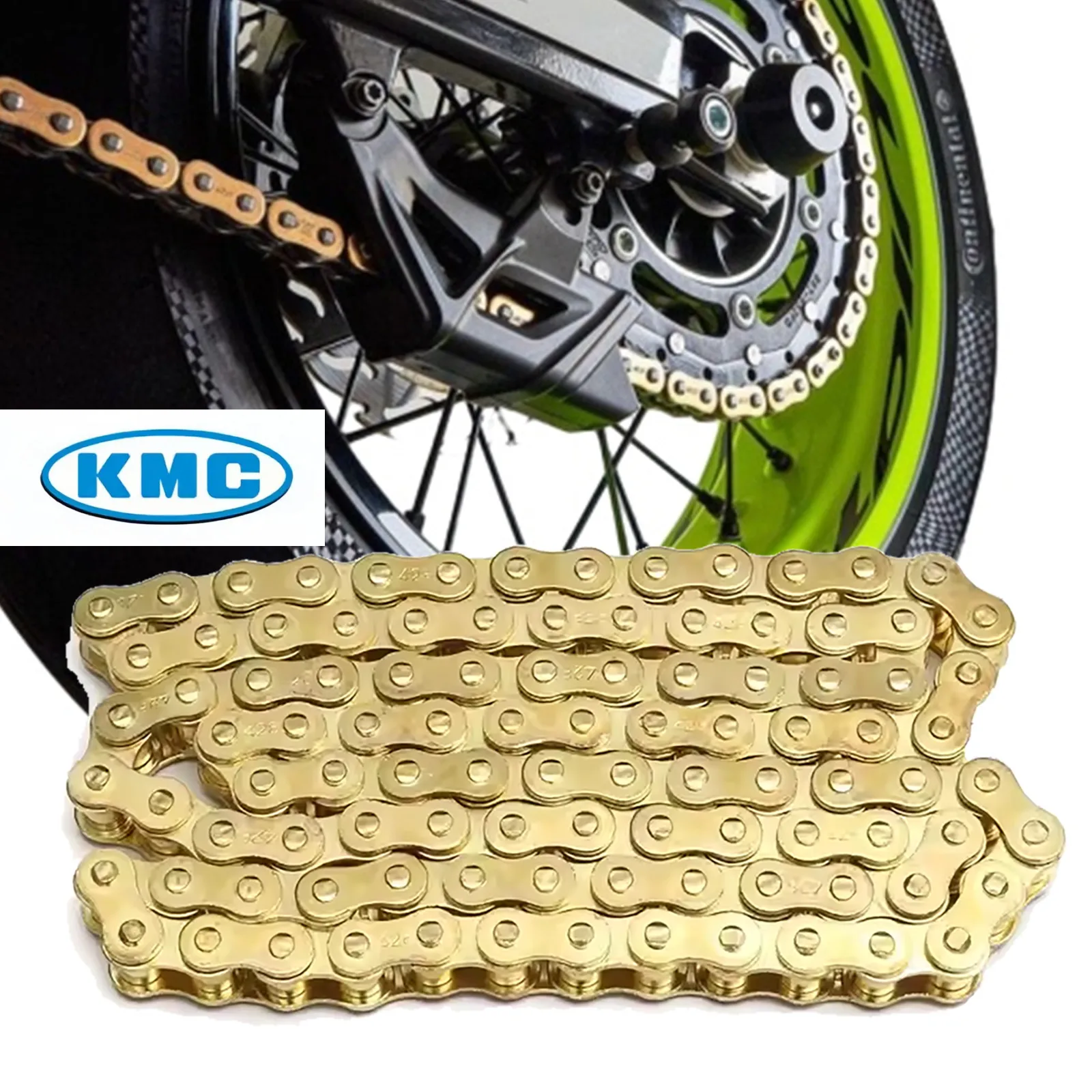 Pit Bike Chain - KMC Heavy Duty Drive 428 Chain 120 Links Gold Motorcycle Chain for 50cc 110cc 125cc PIT Dirt Bikes Kart Chain
Pit Bike Chain - KMC Heavy Duty Drive 428 Chain 120 Links Gold Motorcycle Chain for 50cc 110cc 125cc PIT Dirt Bikes Kart Chain