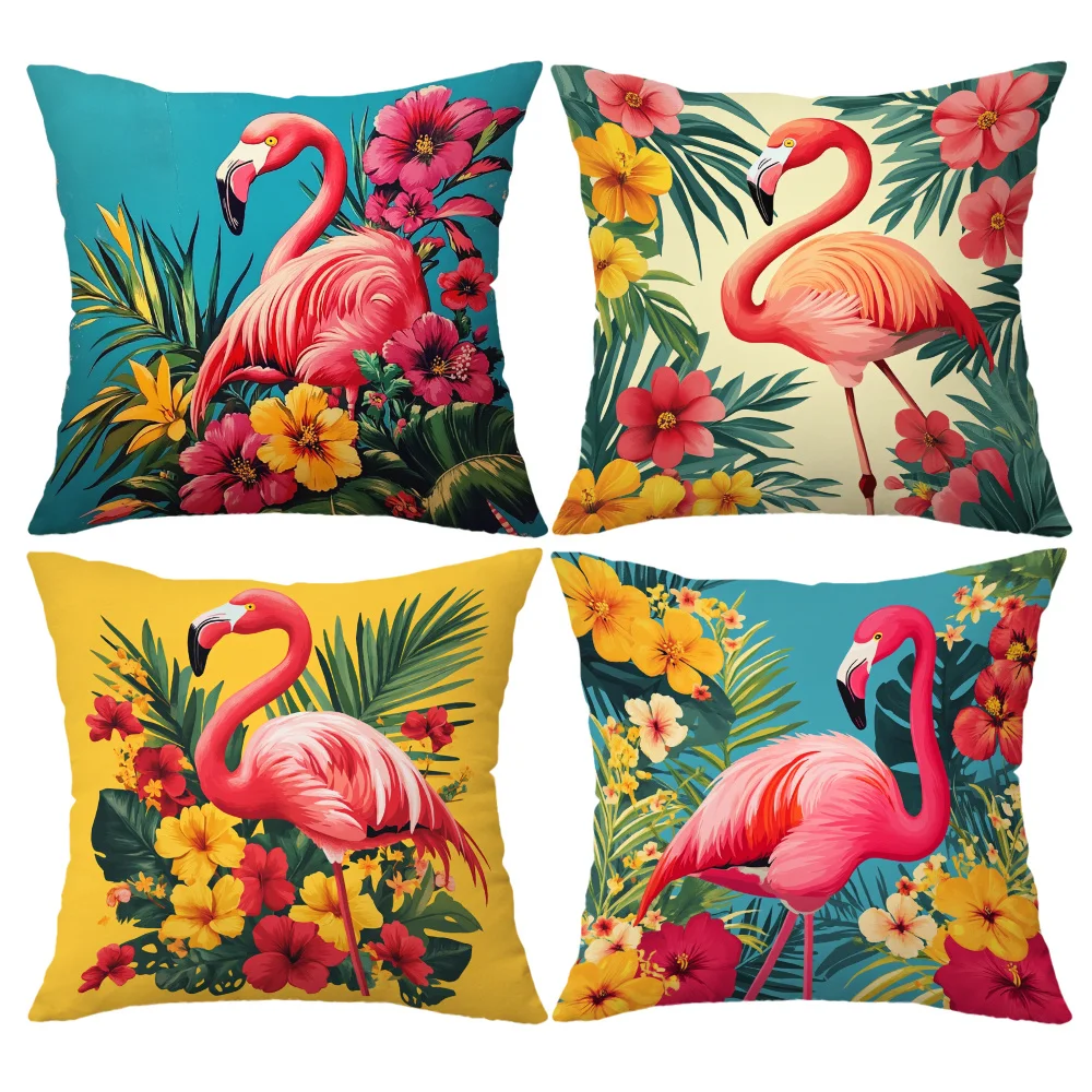 4pcs Flamingo floral pattern digital printing pillow cover Short plush Suitable living rooms bedrooms sofas throw cushion cover
4pcs Flamingo floral pattern digital printing pillow cover Short plush Suitable living rooms bedrooms sofas throw cushion cover
