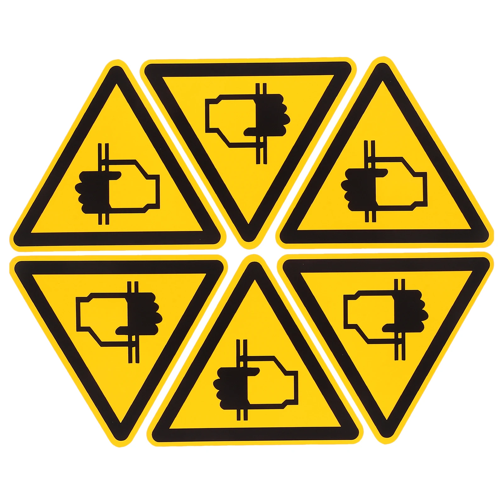 6 Pcs Reflective Warning Label Sticker Hand Caution Applique Self-adhesive Vinyl Crushing Stickers
6 Pcs Reflective Warning Label Sticker Hand Caution Applique Self-adhesive Vinyl Crushing Stickers