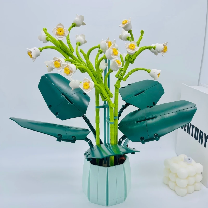 610PCS Potted Flower Bouquet Model Orchid Building Block Flores Convallariae Desktop Decoration Girls Gifts Toys For Children
610PCS Potted Flower Bouquet Model Orchid Building Block Flores Convallariae Desktop Decoration Girls Gifts Toys For Children