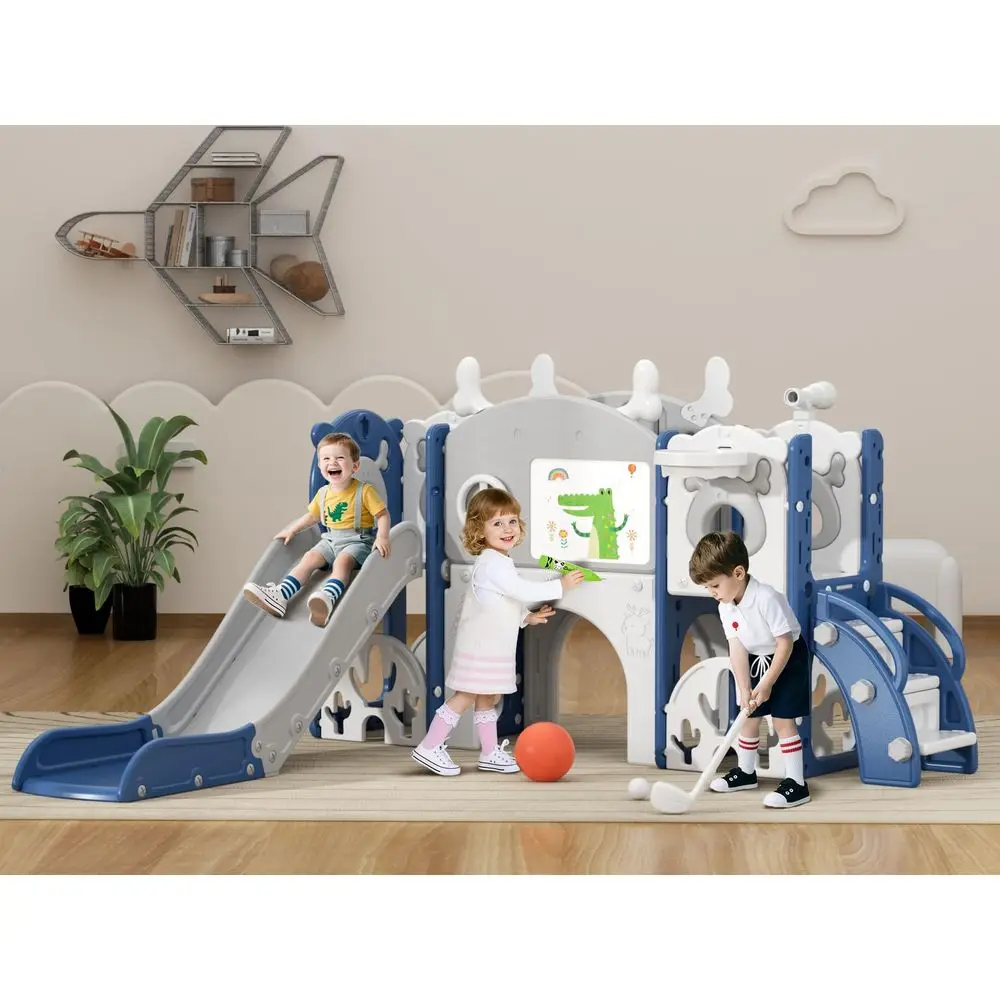 13 in 1 Toddler Slide Set, Kids Slide for Toddlers Age 1, New Upgrade with Golf Set, Basketball Hoop, Drawing Board for Indoor
13 in 1 Toddler Slide Set, Kids Slide for Toddlers Age 1, New Upgrade with Golf Set, Basketball Hoop, Drawing Board for Indoor