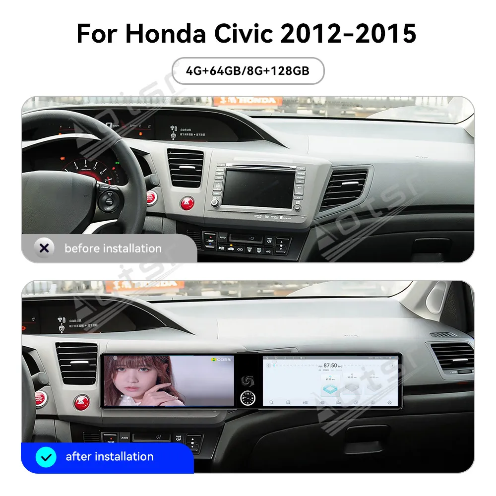 Android 13 OS, 12.3-дюймовый сенсорный экран с двойным управлением для Honda Civic 2012-2015, оригинальная установка без повреждений, мультимедийный проигрыватель, стереосистема, головное устройство.
Android 13 OS, 12.3-дюймовый сенсорный экран с двойным управлением для Honda Civic 2012-2015, оригинальная установка без повреждений, мультимедийный проигрыватель, стереосистема, головное устройство.
