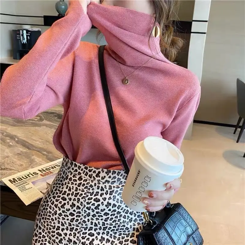 Women 2023 Autumn Winter New Turtleneck Sweaters Tops Female Slim Pullover Basic Tops Ladies Casual Soft Knit Warm Jumper E413
Women 2023 Autumn Winter New Turtleneck Sweaters Tops Female Slim Pullover Basic Tops Ladies Casual Soft Knit Warm Jumper E413