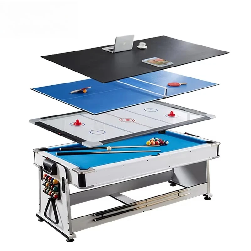 Multi-Functional Convertible Pool Table 4 in 1 Billiards Air Ball Flip Game Custom Size Sports Table Billiard Table 4 in 1
Multi-Functional Convertible Pool Table 4 in 1 Billiards Air Ball Flip Game Custom Size Sports Table Billiard Table 4 in 1