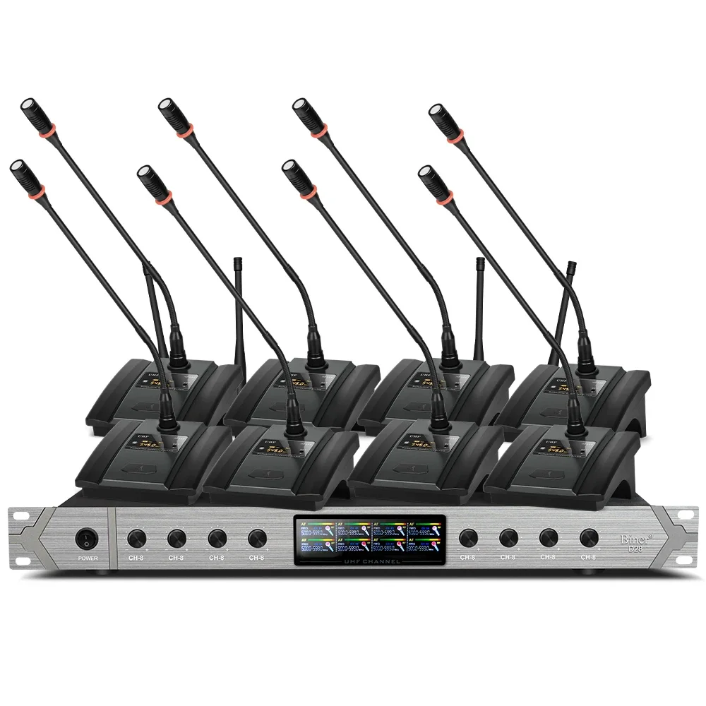OEM D28 UHF Беспроводной микрофон на гибкой стойке Динамическая конференц-микрофонная система
OEM D28 UHF Беспроводной микрофон на гибкой стойке Динамическая конференц-микрофонная система
