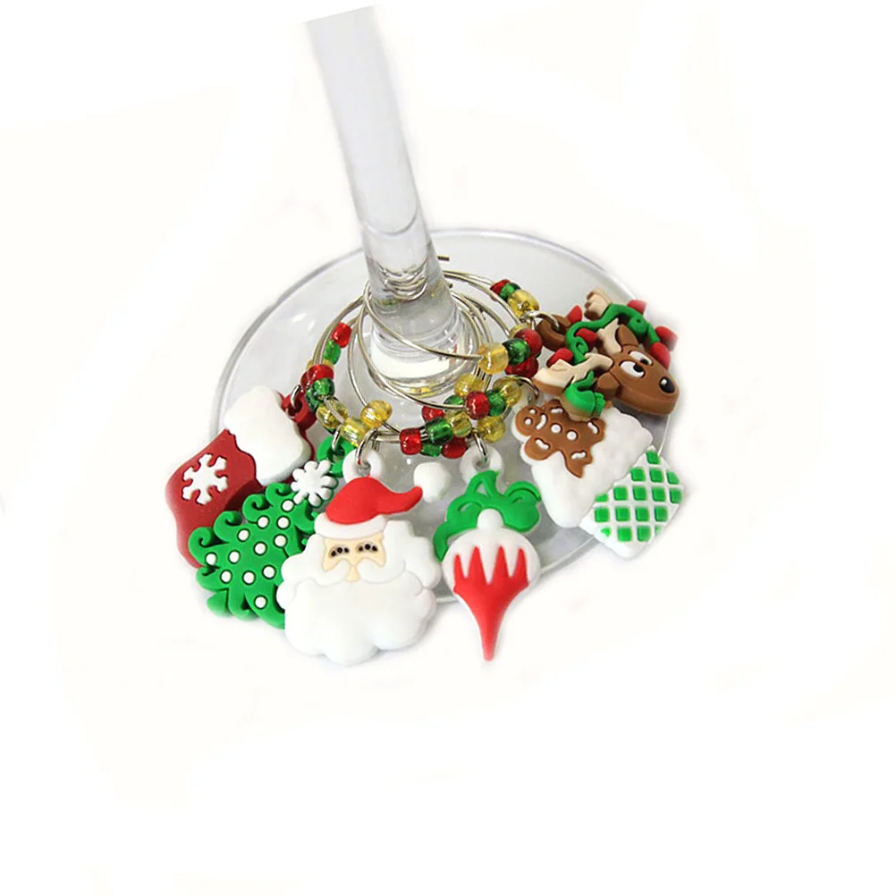 6Pcs Classic Elegant Glass Charms Christmas Theme Drink Identifiers Vibrant Colors Festive Decor Glass Charms
6Pcs Classic Elegant Glass Charms Christmas Theme Drink Identifiers Vibrant Colors Festive Decor Glass Charms