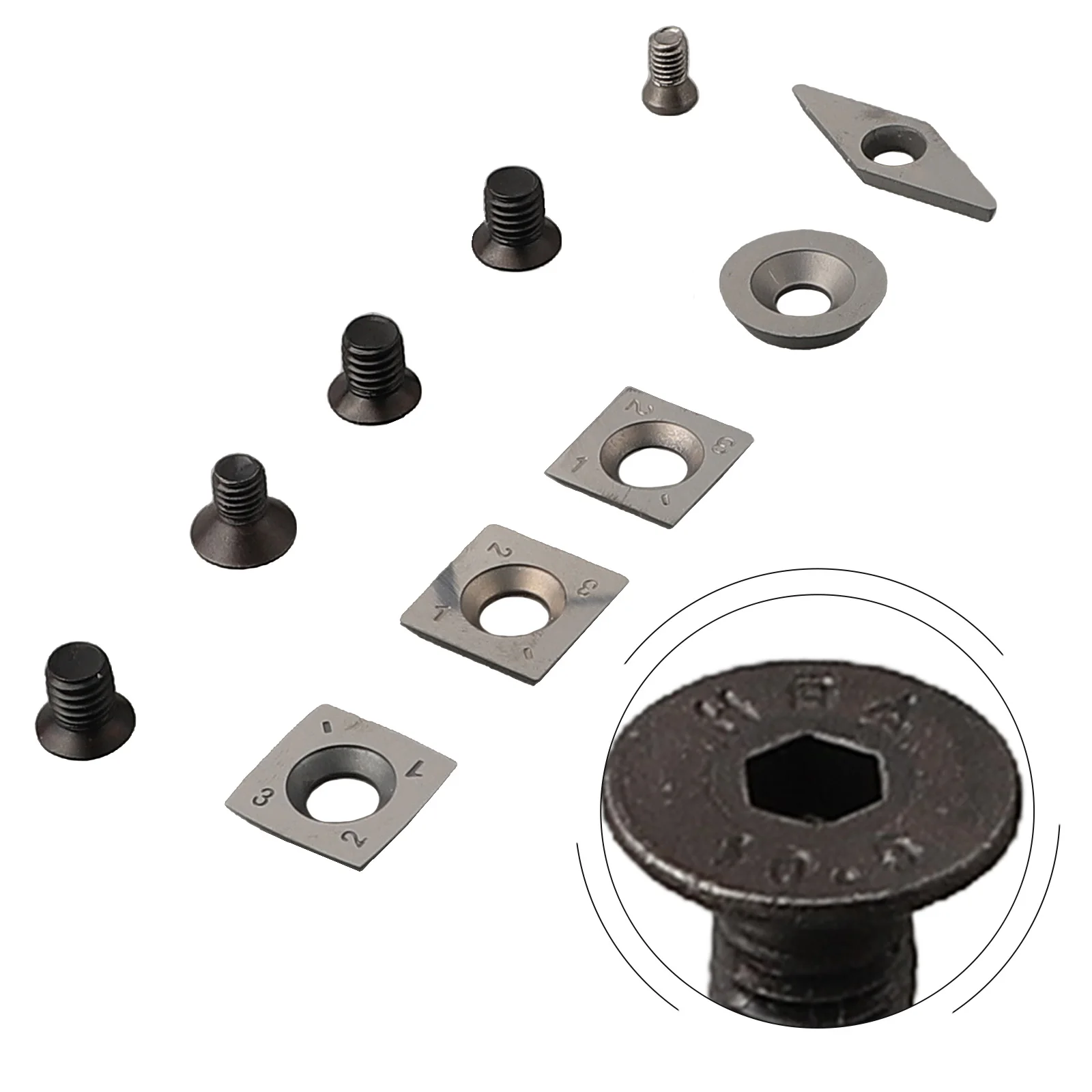 Brand New High Quality Hot Sale Useful Inserts Blades Lathe Holder Tool Silver Wood Workholding Metalworking Milling Cutter Tips
Brand New High Quality Hot Sale Useful Inserts Blades Lathe Holder Tool Silver Wood Workholding Metalworking Milling Cutter Tips