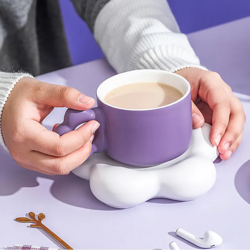 250mL Cloud Shape Coffee Cup Colorful Ceramic Water Cup Fashion Home Office Afternoon Tea Cup Coffee Mug Breakfast Cup Gift Box
250mL Cloud Shape Coffee Cup Colorful Ceramic Water Cup Fashion Home Office Afternoon Tea Cup Coffee Mug Breakfast Cup Gift Box