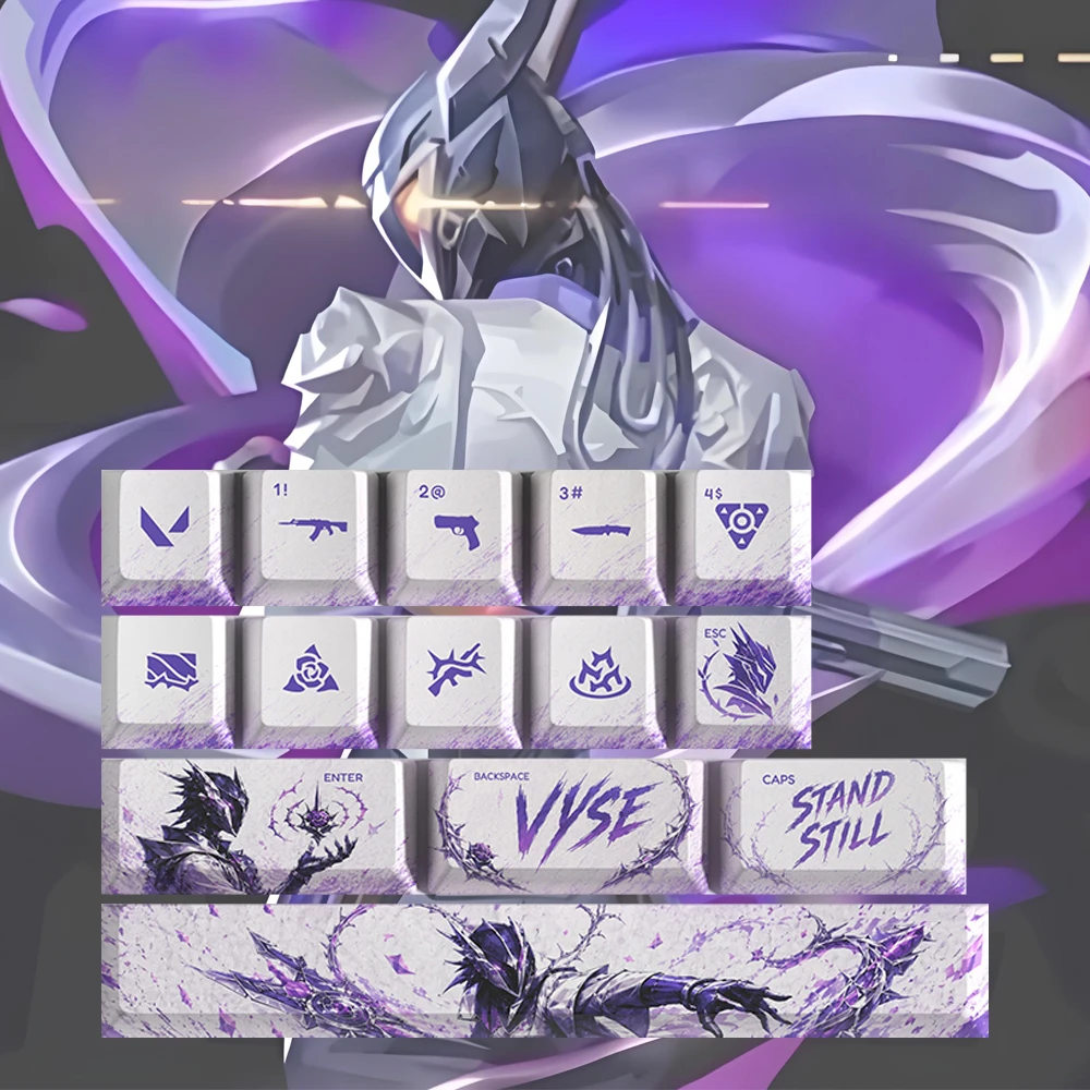 14 keys Valorant keycaps Phoenix Waylay Veto Viper Brimstone Miks OEM Profile Mini Set PBT Dye Sublimation Keycap For Mx Switch
14 keys Valorant keycaps Phoenix Waylay Veto Viper Brimstone Miks OEM Profile Mini Set PBT Dye Sublimation Keycap For Mx Switch