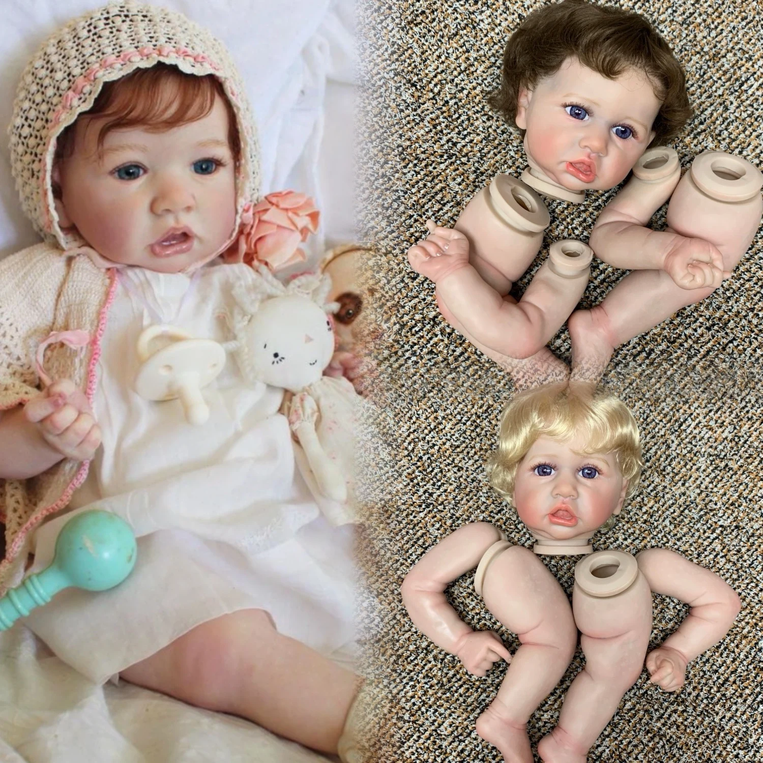 20-22 дюймов Saskia Bebe Reborn наборы кукол ручная роспись незавершенный DIY Bebe Reborn кукла комплект с волосами Bebé Reborn
20-22 дюймов Saskia Bebe Reborn наборы кукол ручная роспись незавершенный DIY Bebe Reborn кукла комплект с волосами Bebé Reborn