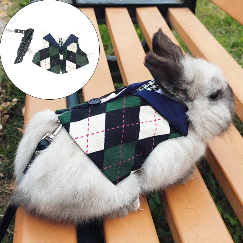 Headsome Rabbit Chinchillas School Uniform Clothes with Harness Walking Pet Harnesses and Leash Set Small Animals Guinea Pig
Headsome Rabbit Chinchillas School Uniform Clothes with Harness Walking Pet Harnesses and Leash Set Small Animals Guinea Pig