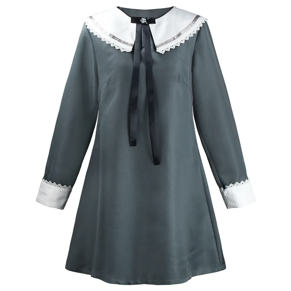 Anime Wonder Egg Priority Neiru Aonuma Cosplay Costume Girl Gray Mini Dress Halloween Party Outfits Head Band Bow Headgear
Anime Wonder Egg Priority Neiru Aonuma Cosplay Costume Girl Gray Mini Dress Halloween Party Outfits Head Band Bow Headgear