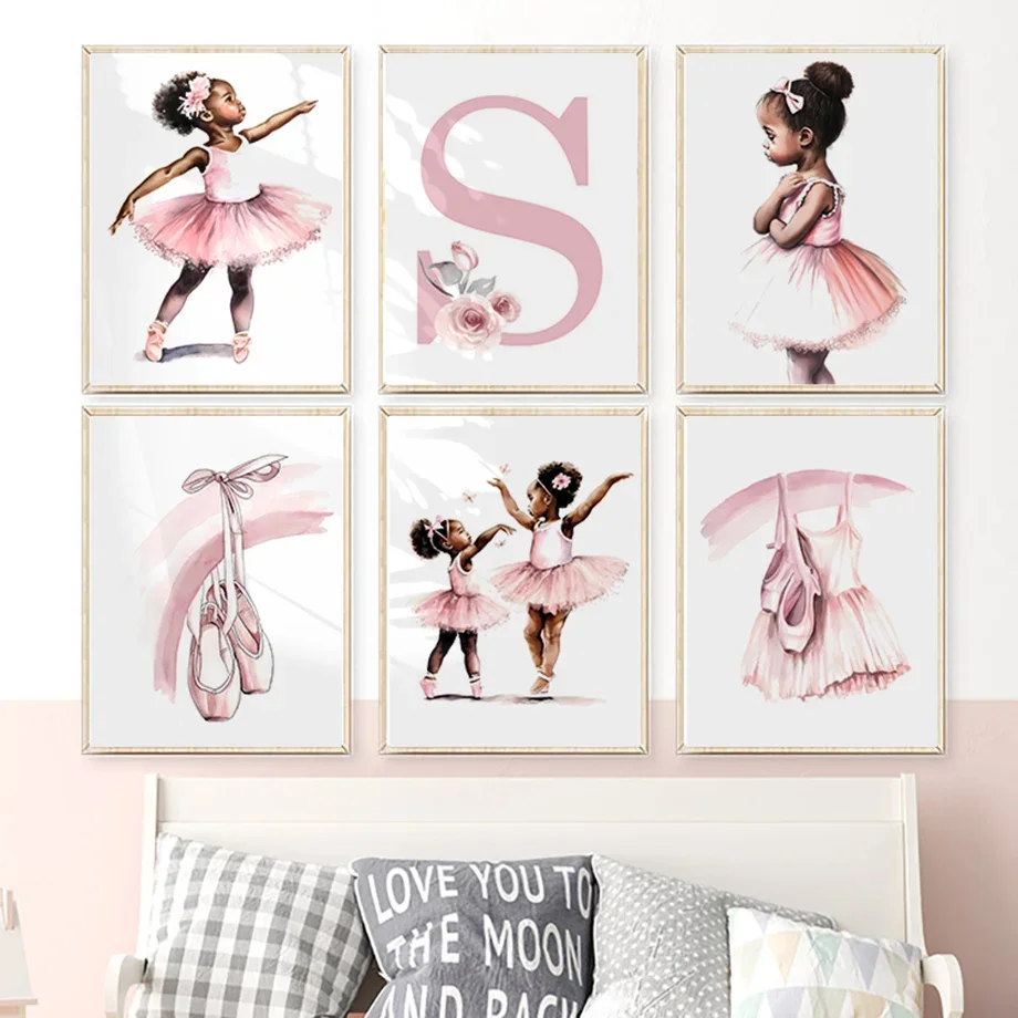 Watercolor Black Ballerina Shoes Custom Name Pink Girl Room Wall Art Canvas Painting Posters And Prints Pictures Nursery Decor
Watercolor Black Ballerina Shoes Custom Name Pink Girl Room Wall Art Canvas Painting Posters And Prints Pictures Nursery Decor