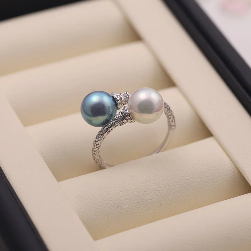 Natural Pearl Fashionable 8-9mm Double Bead Ring Holder, Adjustable Ring Holder Accessory
Natural Pearl Fashionable 8-9mm Double Bead Ring Holder, Adjustable Ring Holder Accessory