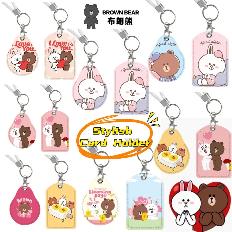 Brown Bear and Cony Rabbit PU Card Holder for Access Elevator Card, Cute and Stylish Water Drop Card Protective Case Decoration
Brown Bear and Cony Rabbit PU Card Holder for Access Elevator Card, Cute and Stylish Water Drop Card Protective Case Decoration