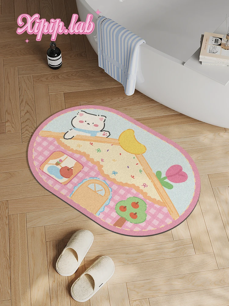 Xipiplab Cute Cartoon Batoom Mat Home Use Absorbent Non-Slip Toilet Decorative Foot Pad Korean Sle hine Knitted
Xipiplab Cute Cartoon Batoom Mat Home Use Absorbent Non-Slip Toilet Decorative Foot Pad Korean Sle hine Knitted