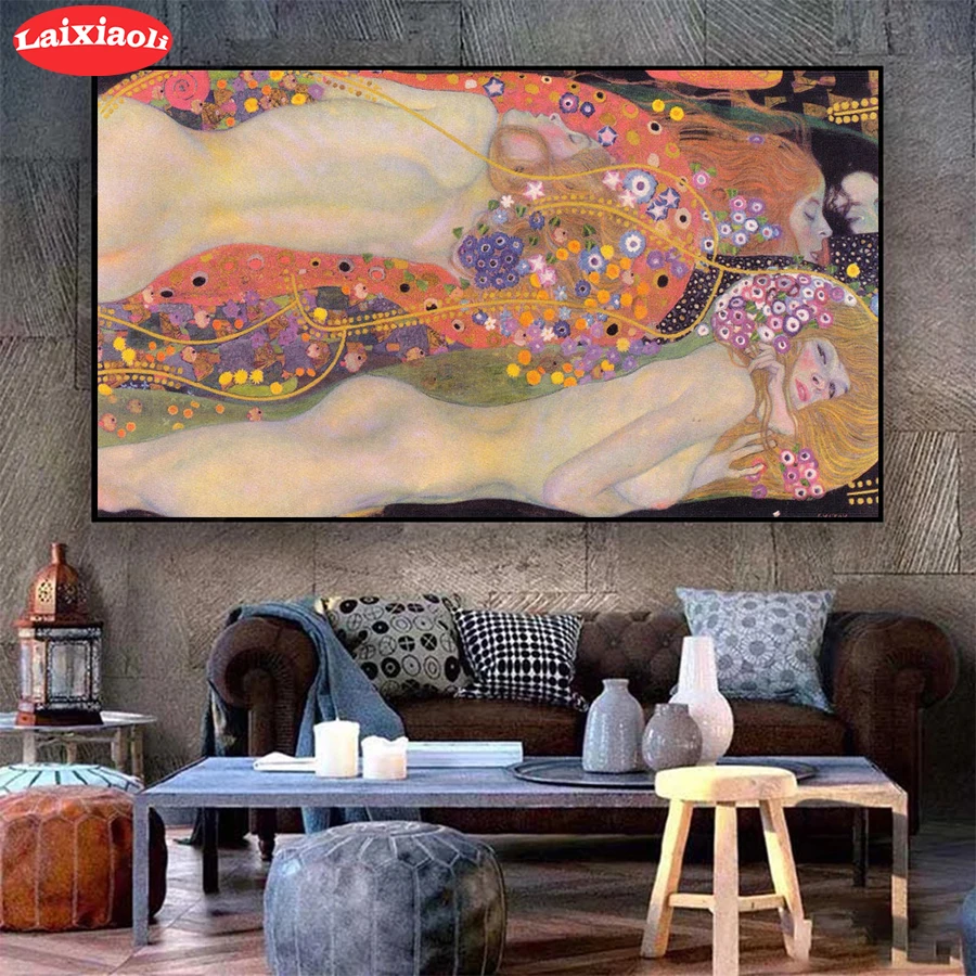 Diamond Painting Famous Art Klimt Beauty In Water Full Drill Square DIY Diamond Embroidery Cross Stitch Mosaic round Home Decor
Diamond Painting Famous Art Klimt Beauty In Water Full Drill Square DIY Diamond Embroidery Cross Stitch Mosaic round Home Decor