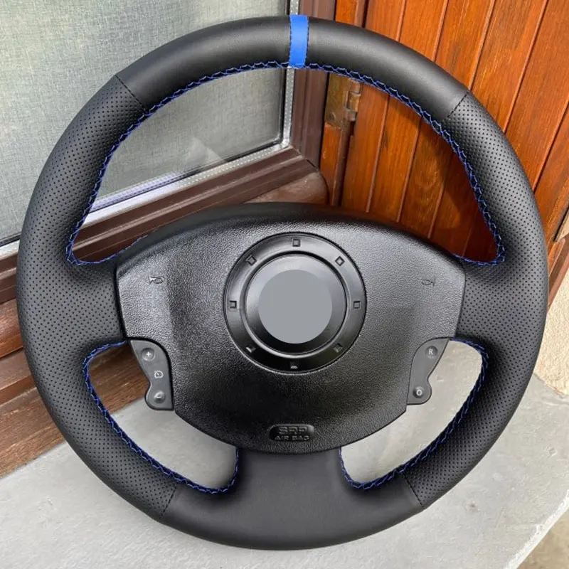Для Renault Megane 2 2003 2004-2008 Kangoo 2008 Scenic 2 2003-2009 Чехол на руль автомобиля черная кожа с синей полосой отделки
Для Renault Megane 2 2003 2004-2008 Kangoo 2008 Scenic 2 2003-2009 Чехол на руль автомобиля черная кожа с синей полосой отделки