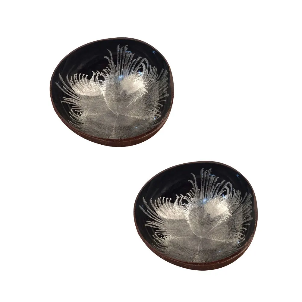 2Pcs Natural Coconut Shell Bowl Candy Storage Decorative Desktop Holder Friendly Design for Home Office Sundries 
2Pcs Natural Coconut Shell Bowl Candy Storage Decorative Desktop Holder Friendly Design for Home Office Sundries