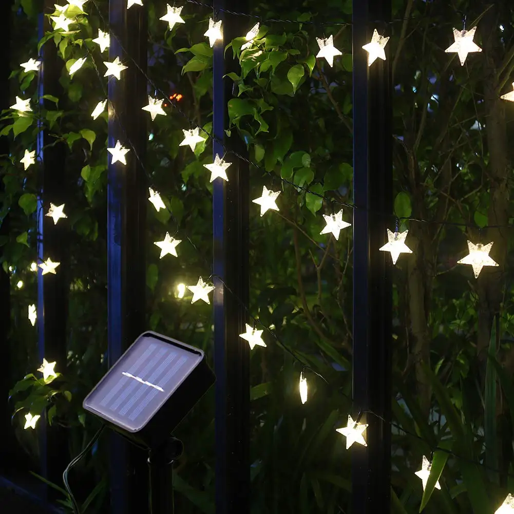 Christmas Decorations Outdoor Solar Star String Light 5M 20LEDS Solar Powered Camping Fairy Light Waterproof for Outside Decor
Christmas Decorations Outdoor Solar Star String Light 5M 20LEDS Solar Powered Camping Fairy Light Waterproof for Outside Decor
