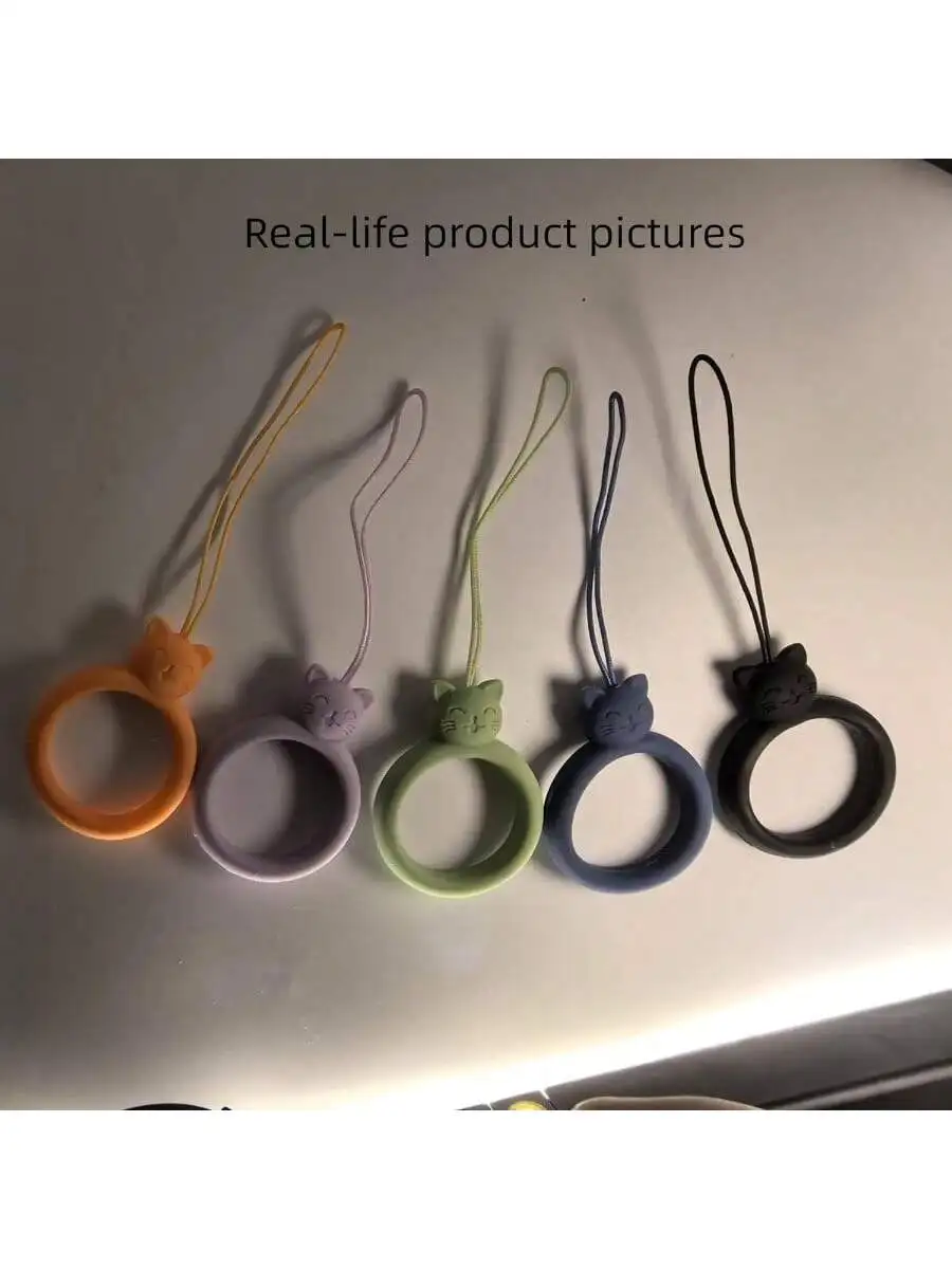 Silicone Cat Finger Ring Holder Phone Strap Anti-Slip Grip Detachable Lanyard For iPhone Android
Silicone Cat Finger Ring Holder Phone Strap Anti-Slip Grip Detachable Lanyard For iPhone Android