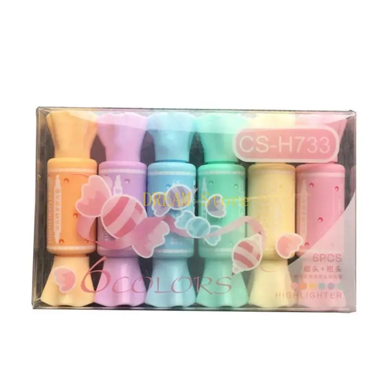 6x мини-флуоресцентные чернила дневного света, двусторонний маркер, милый рисунок в форме конфет, изысканные наборы для для
6x мини-флуоресцентные чернила дневного света, двусторонний маркер, милый рисунок в форме конфет, изысканные наборы для для