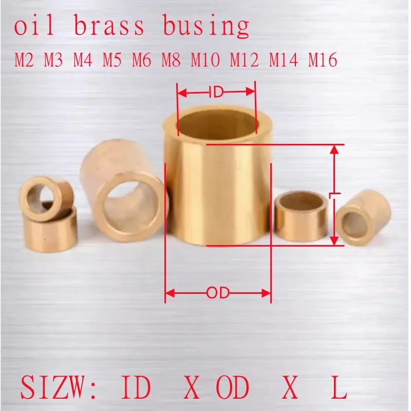 M2 M3 M4 M5 M6 M8 M10 M12 M14 M16 Powder Metallurgy Oil Bearing Copper Brass Sleeve Bearing Sleeve Base Bushing gasket washer
M2 M3 M4 M5 M6 M8 M10 M12 M14 M16 Powder Metallurgy Oil Bearing Copper Brass Sleeve Bearing Sleeve Base Bushing gasket washer