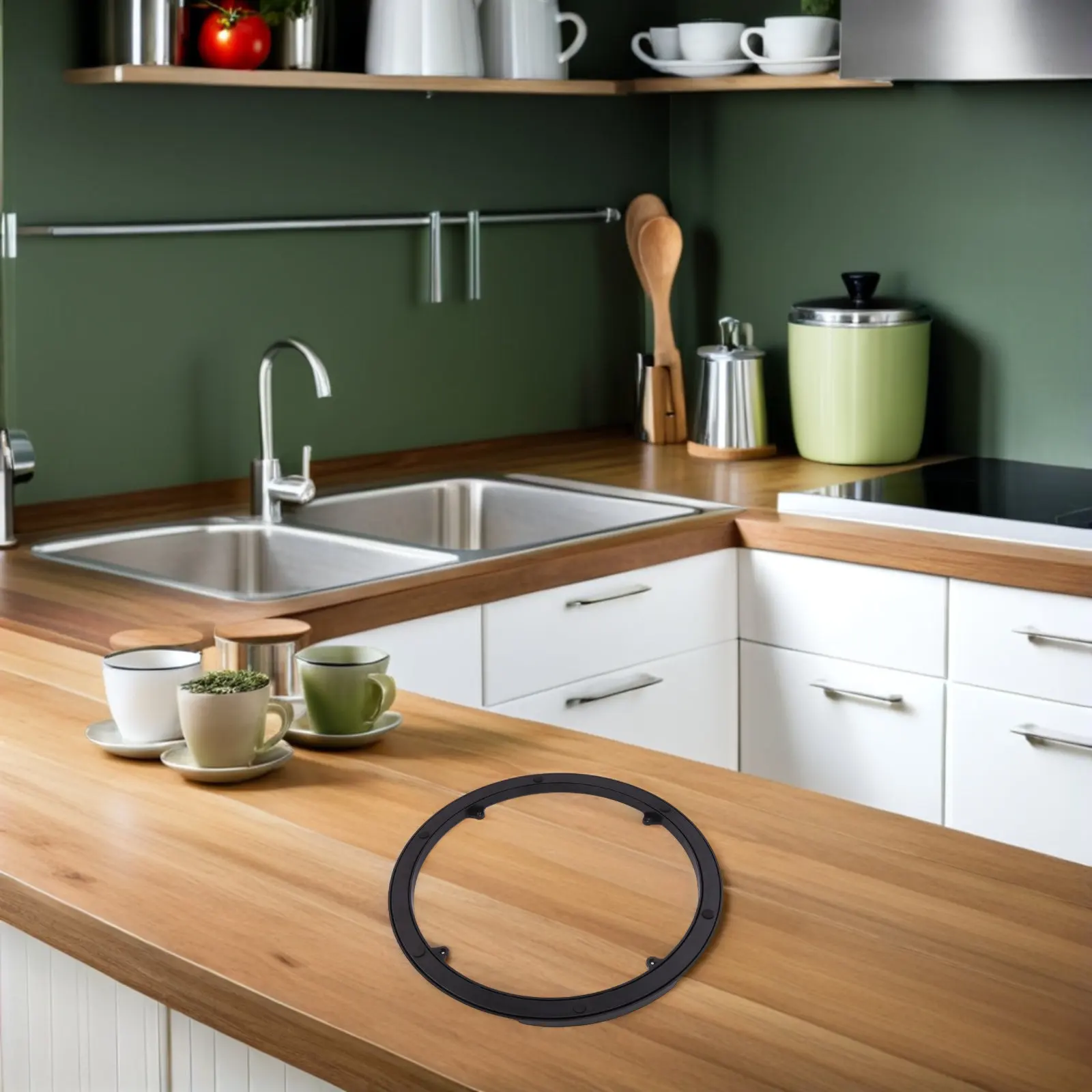 Бесшумная вращающаяся подставка-поворотный стол из пластика, легкая, с полым дизайном, для обеденного стола, поднос для сервировки, механизм Lazy Susan, 40 см
Бесшумная вращающаяся подставка-поворотный стол из пластика, легкая, с полым дизайном, для обеденного стола, поднос для сервировки, механизм Lazy Susan, 40 см