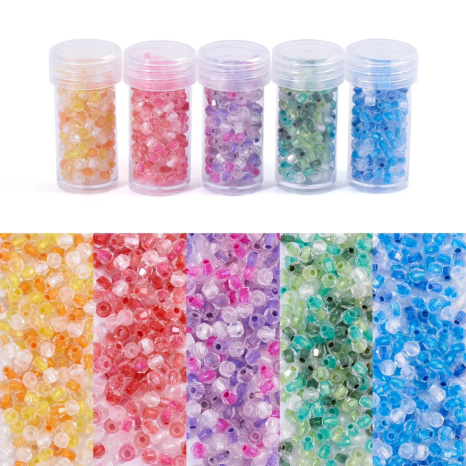 75G 5 Colors Rhombus Glass Beads Inside Colours Faceted Beads For Jewelry Making DIY Bracelet Necklace Accessories 4.5x3.8mm
75G 5 Colors Rhombus Glass Beads Inside Colours Faceted Beads For Jewelry Making DIY Bracelet Necklace Accessories 4.5x3.8mm