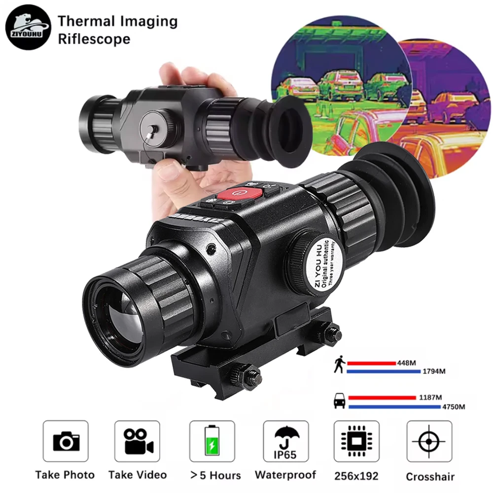 256x192 New Thermal Monocular Sight Scope IR Infrared Thermographic Thermal Imagery Riflescope External Screen Video for Hunting
256x192 New Thermal Monocular Sight Scope IR Infrared Thermographic Thermal Imagery Riflescope External Screen Video for Hunting