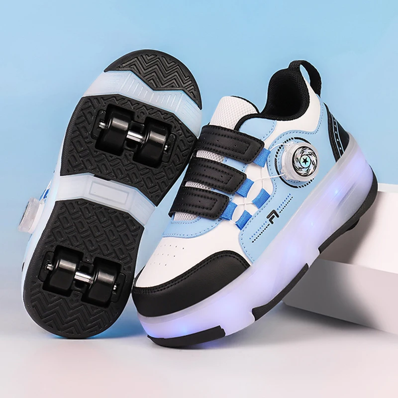 Kid Rechargeable LED Light up Roller Skates Shoes Dual Wheel Detachable Teenager Entertainment Casual Skates Shoe Birthday Gifts
Kid Rechargeable LED Light up Roller Skates Shoes Dual Wheel Detachable Teenager Entertainment Casual Skates Shoe Birthday Gifts