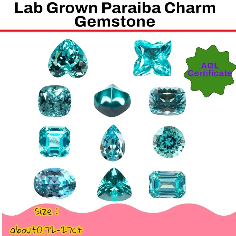 L-Lab Grown Paraiba Charm Gemstone for DIY Advanced Jewelry Making Inlay Ring Necklace Bracelet AGL Certificate Daily Matching
L-Lab Grown Paraiba Charm Gemstone for DIY Advanced Jewelry Making Inlay Ring Necklace Bracelet AGL Certificate Daily Matching