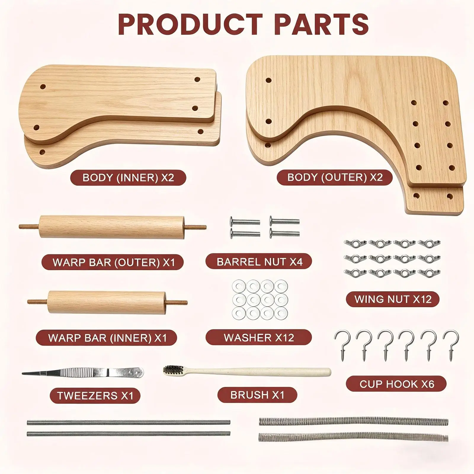 Bead Loom with Angled Design Wood Beading Supplies Jewelry Making Tool for Accessories to Make Bracelets
Bead Loom with Angled Design Wood Beading Supplies Jewelry Making Tool for Accessories to Make Bracelets