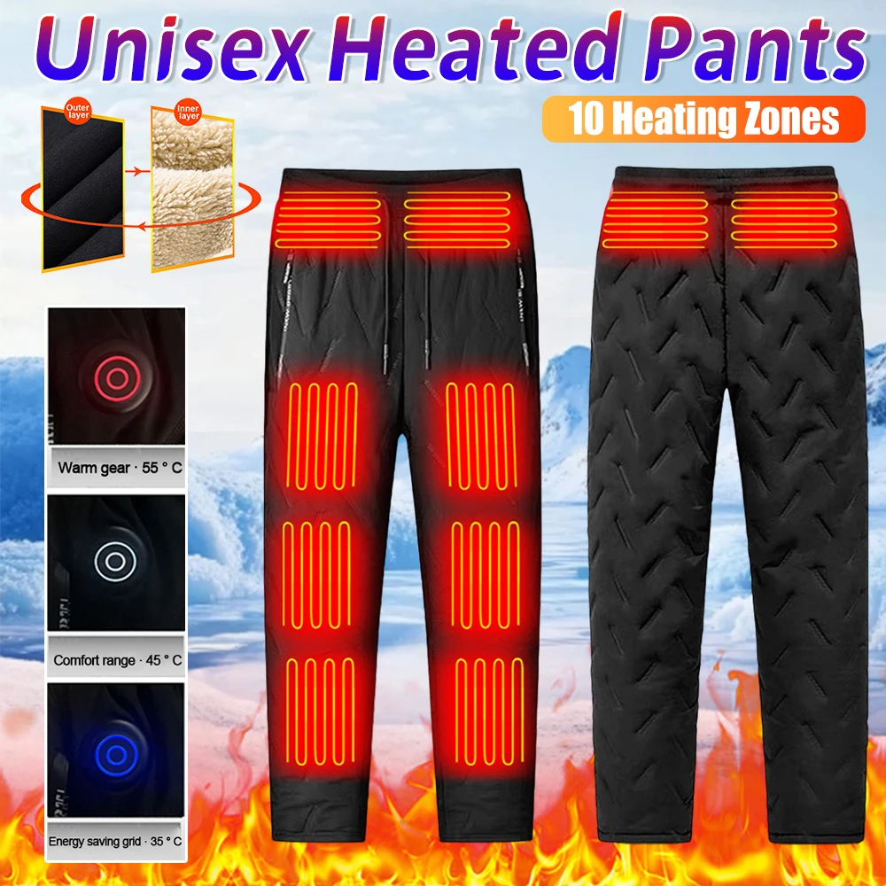 Unisex Heated Hiking Pants 10 Heating Zones Electric Thermal Trousers 3 Temperature Modes Waterproof Winter Outdoor Must Have
Unisex Heated Hiking Pants 10 Heating Zones Electric Thermal Trousers 3 Temperature Modes Waterproof Winter Outdoor Must Have