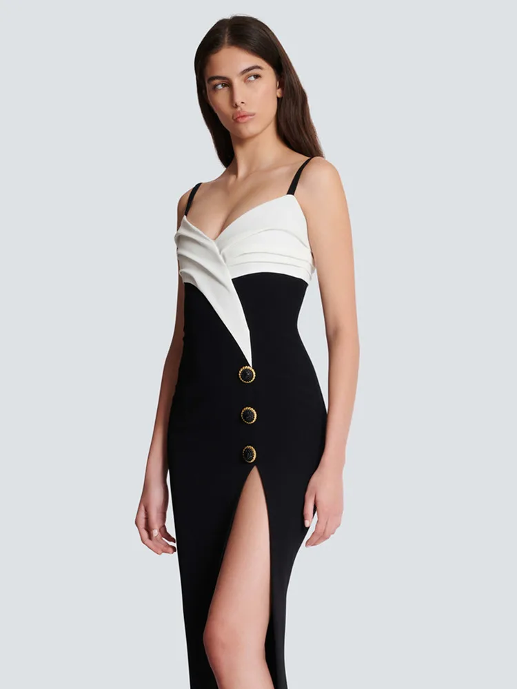 New Women Summer 2024 Fashion Sexy V Neck Long Bodycon Dress Patchwork Split Celebrity Party Maxi Dress
New Women Summer 2024 Fashion Sexy V Neck Long Bodycon Dress Patchwork Split Celebrity Party Maxi Dress