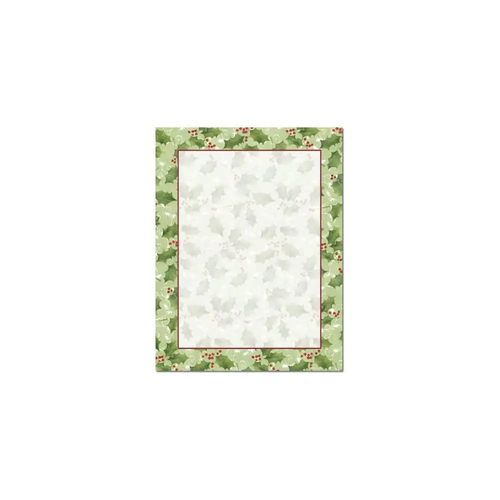 Holiday Letterhead Stationery, 8.5\ x 11\ sheet size, Printer Compatible, 80 count
Holiday Letterhead Stationery, 8.5\ x 11\ sheet size, Printer Compatible, 80 count