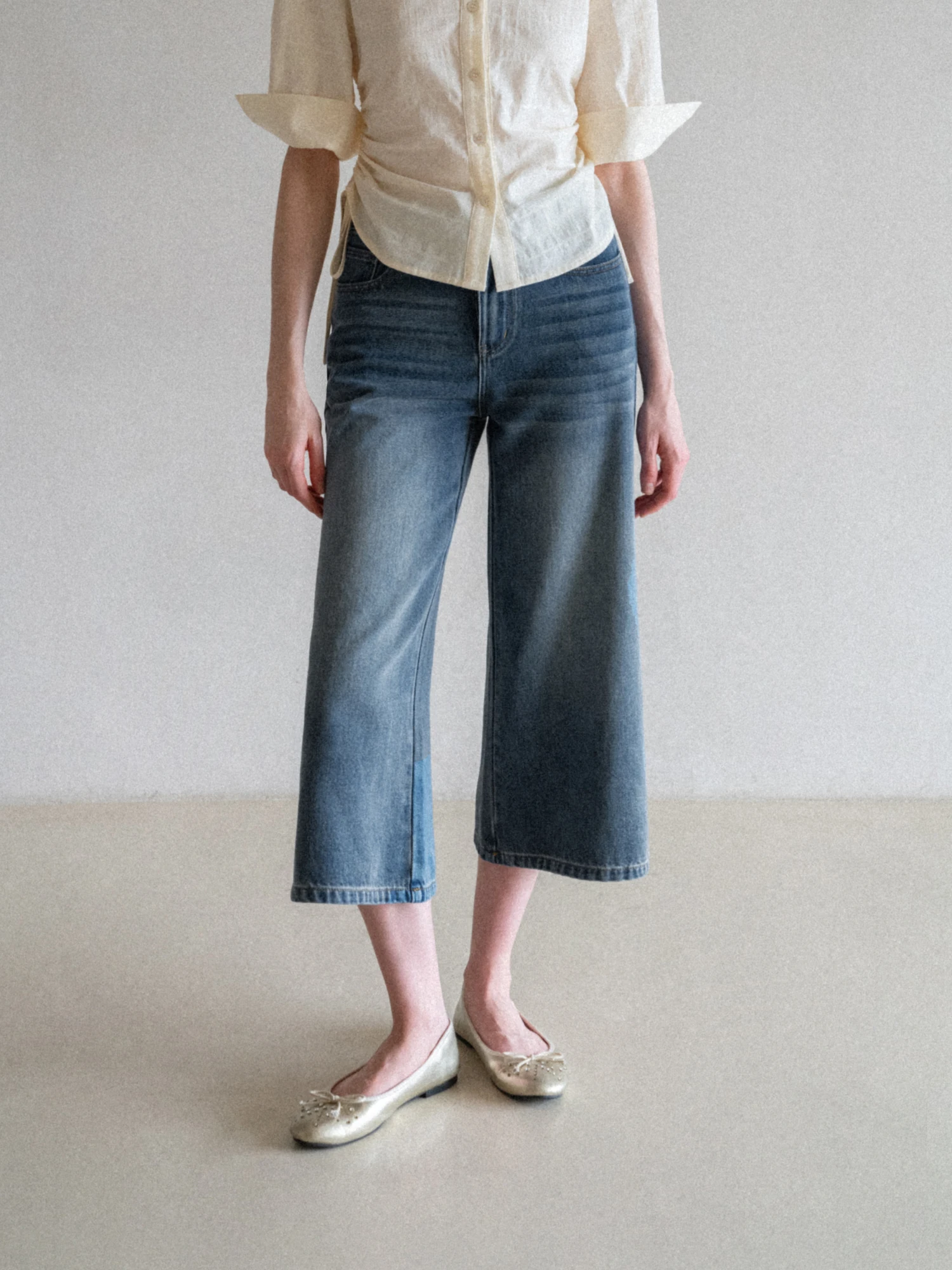 Retro Washed Blue Micro Flared Women's Jeans Summer High Waist Casual Commute Straight Loose Wide Leg Pants Cotton Blend
Retro Washed Blue Micro Flared Women's Jeans Summer High Waist Casual Commute Straight Loose Wide Leg Pants Cotton Blend