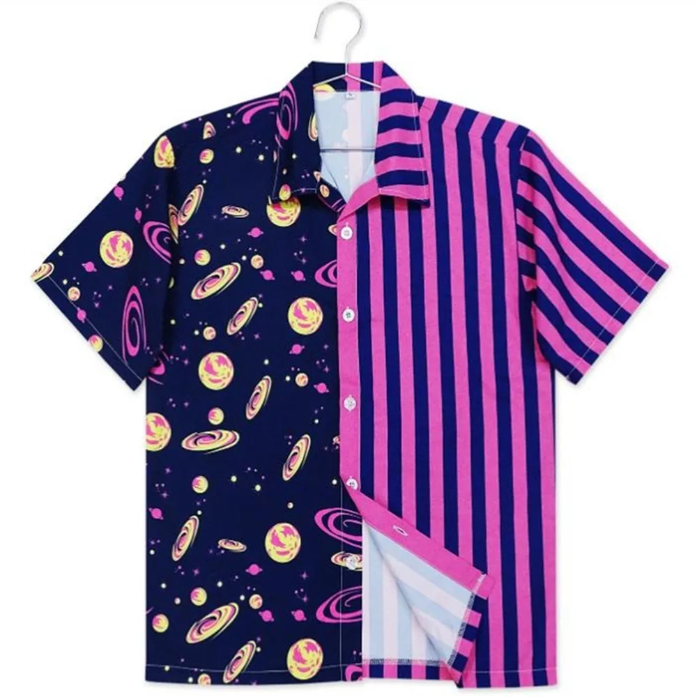 Patchwork 3D Print Stripe Personality Shirt For Men Space Planet Flowers Pattern Casual Hawaiian Shirt Summer Breathable Holiday
Patchwork 3D Print Stripe Personality Shirt For Men Space Planet Flowers Pattern Casual Hawaiian Shirt Summer Breathable Holiday