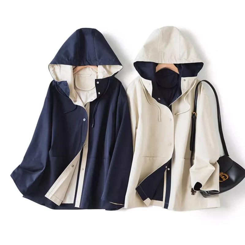 Dave&di Sports Style Loose Contrasting Large Pocket Loose Long Sleeved Jacket Hooded Windbreaker Jacket Woman Clothes Tops
Dave&di Sports Style Loose Contrasting Large Pocket Loose Long Sleeved Jacket Hooded Windbreaker Jacket Woman Clothes Tops