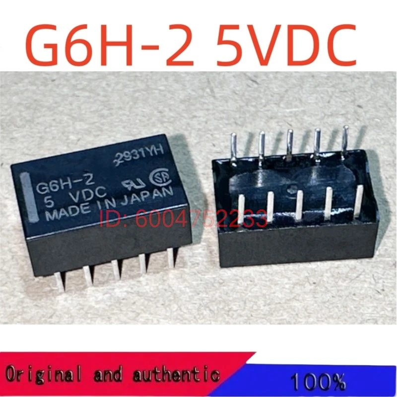 10PCS New G6H-2 5VDC ; G6H-2 12VDC (TQ2) Relay 8 pins
10PCS New G6H-2 5VDC ; G6H-2 12VDC (TQ2) Relay 8 pins