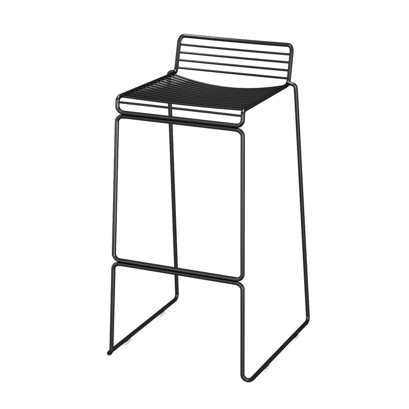 Bar chair modern simple backrest wrought iron high stool bar front desk high light luxury home high foot
Bar chair modern simple backrest wrought iron high stool bar front desk high light luxury home high foot