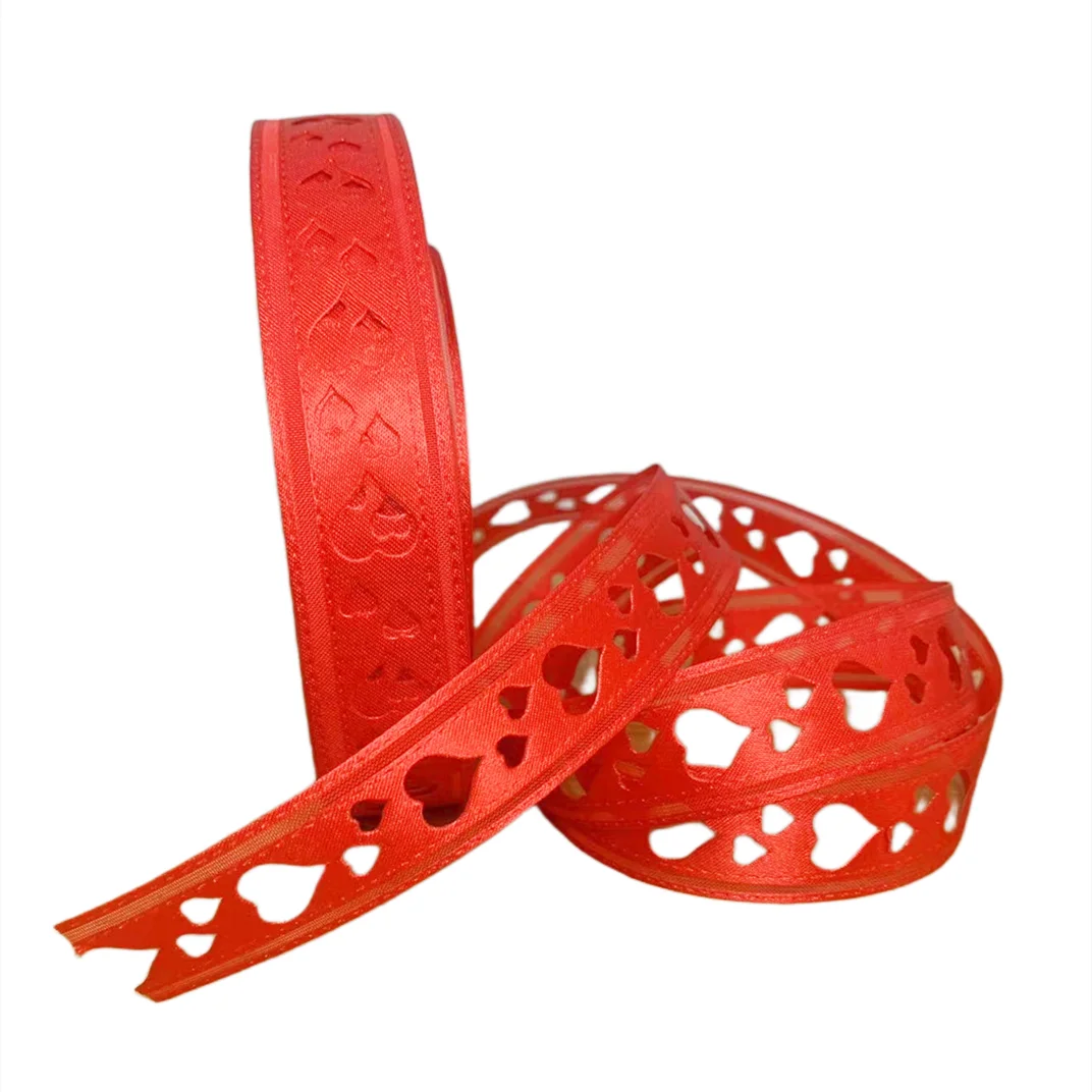 5 Yards Width 22mm Heart Craft Embossing Satin Ribbon For Children DIY Headwear Wedding Party Scrapbook Decoration Gift Wrap
5 Yards Width 22mm Heart Craft Embossing Satin Ribbon For Children DIY Headwear Wedding Party Scrapbook Decoration Gift Wrap