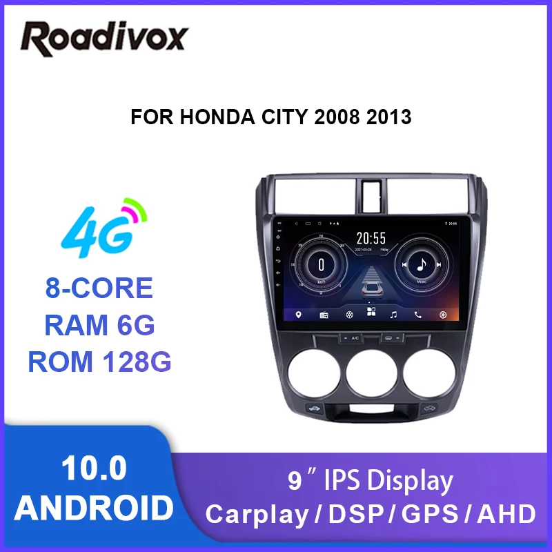 9" android 10.0 car radio video gps navigation player for honda city 2008 2013 multimedia autoradio stereo head unit
9" android 10.0 car radio video gps navigation player for honda city 2008 2013 multimedia autoradio stereo head unit
