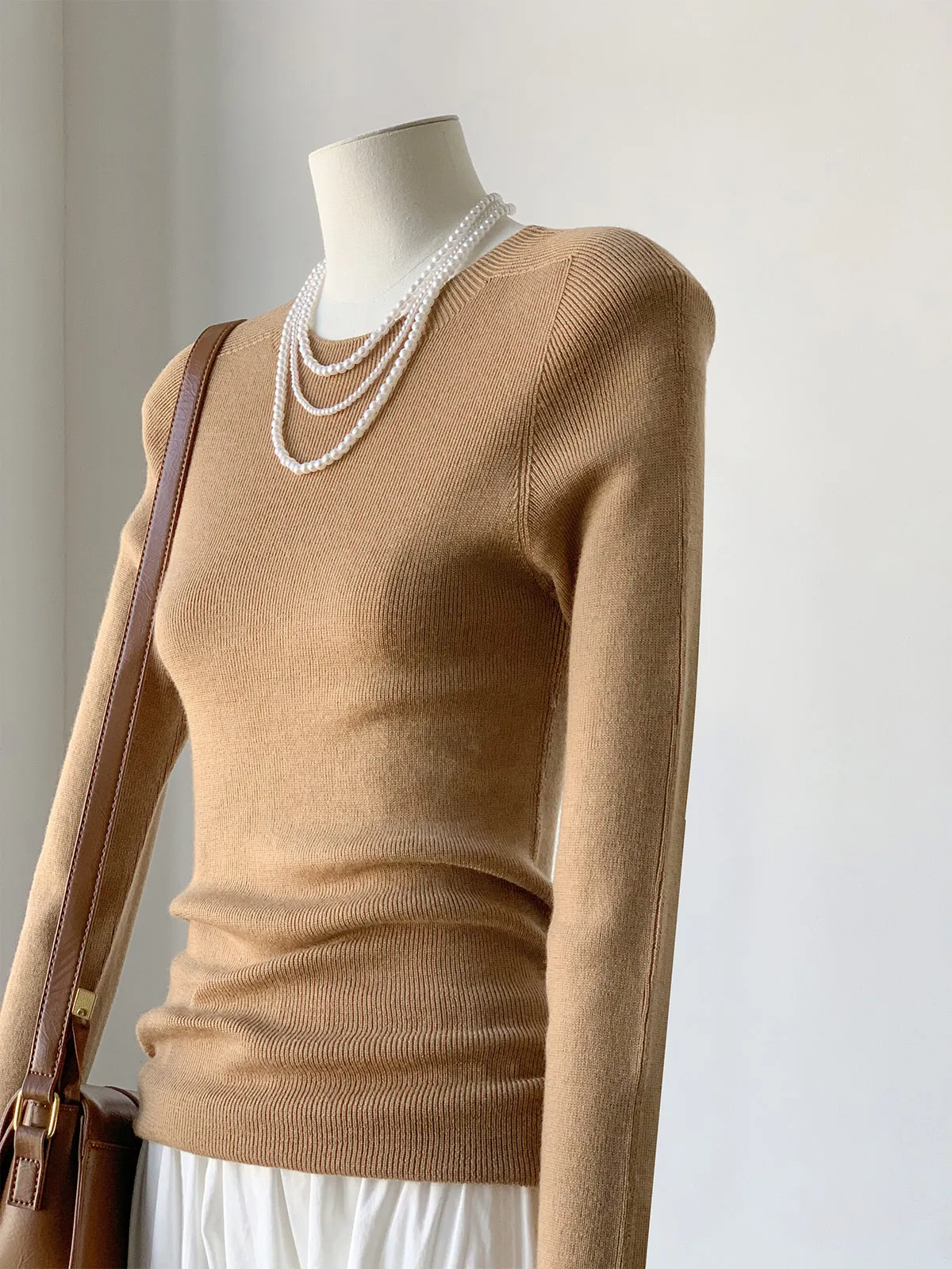 00% Pure Wool Knitted Sweater f High round Ne Slim Fit Inner Wear Spring Autumn Women's No Prure Sensation Knitwear
00% Pure Wool Knitted Sweater f High round Ne Slim Fit Inner Wear Spring Autumn Women's No Prure Sensation Knitwear