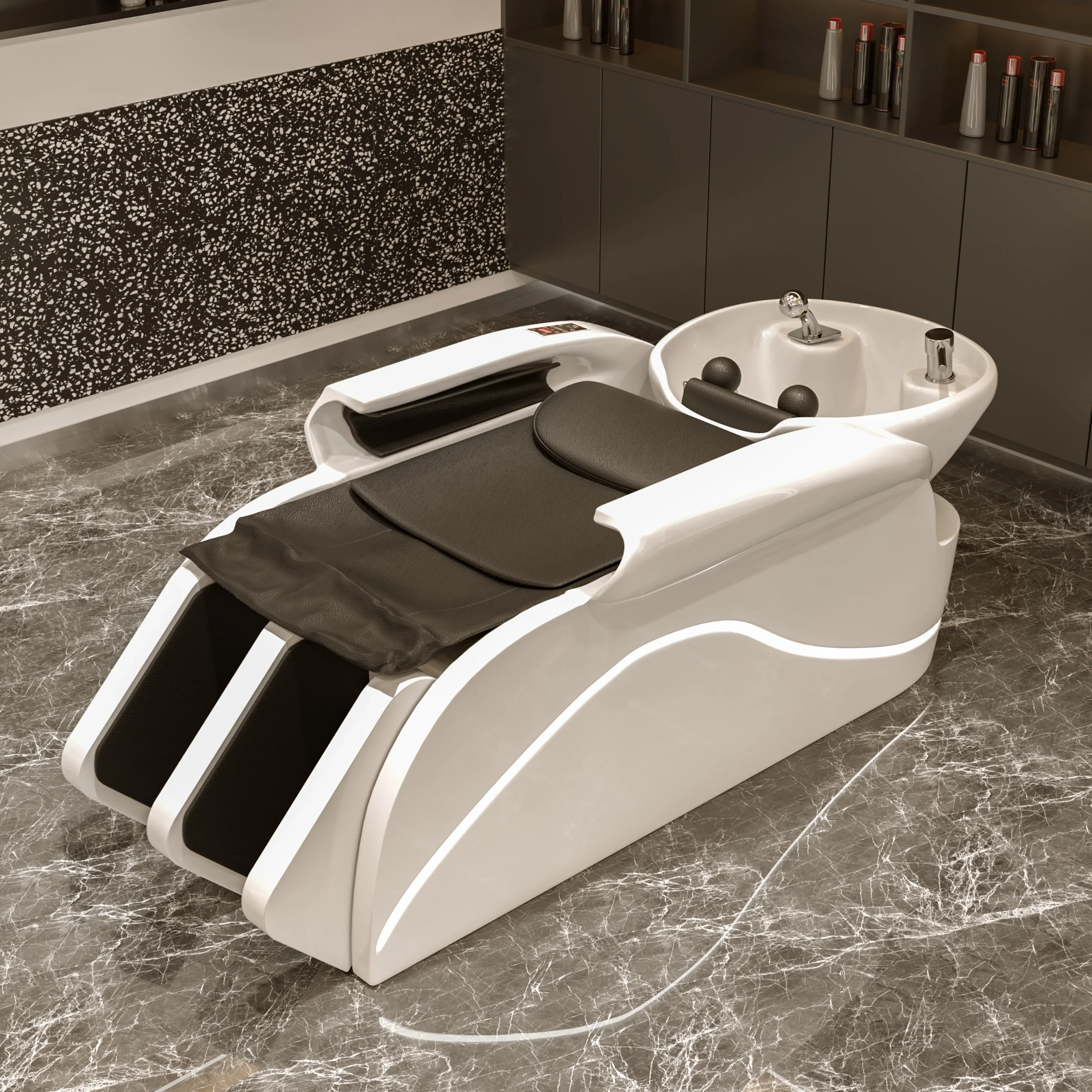 Thai massage constant temperature heating shampoo bed automatic intelligent massage flushing bed
Thai massage constant temperature heating shampoo bed automatic intelligent massage flushing bed