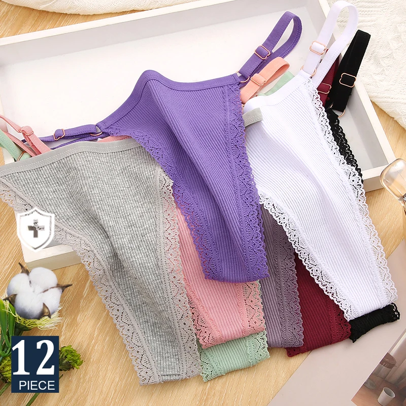 FINETOO 12Pcs/Set Sexy G-string Panties Cotton Women's Underwear Adjustable Waist Girl Female Pantys Bikini Lady Thongs Lingerie
FINETOO 12Pcs/Set Sexy G-string Panties Cotton Women's Underwear Adjustable Waist Girl Female Pantys Bikini Lady Thongs Lingerie